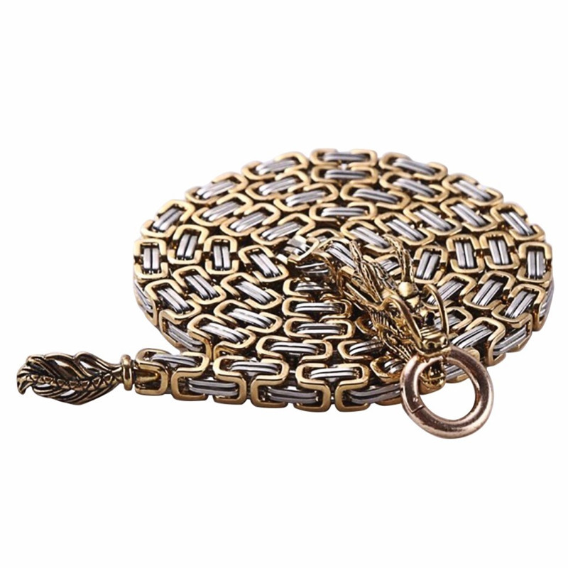 101 cm taktiskā pātaga EDC āra nerūsējošā tērauda pūķa rokas aproce pret koroziju, pašaizsardzības aizsardzība, iekarināma jostasvietā