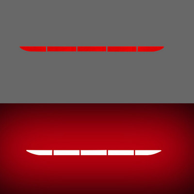 Autó farokdoboza fényvisszaverő matricák csomagtartó autómatricák dekoratív karcolások világító ütközésgátló farok figyelmeztető csík autómatricák