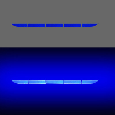 Autó farokdoboza fényvisszaverő matricák csomagtartó autómatricák dekoratív karcolások világító ütközésgátló farok figyelmeztető csík autómatricák