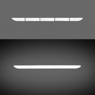 Autó farokdoboza fényvisszaverő matricák csomagtartó autómatricák dekoratív karcolások világító ütközésgátló farok figyelmeztető csík autómatricák