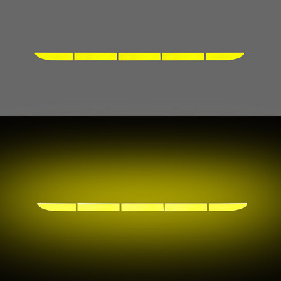 Autó farokdoboza fényvisszaverő matricák csomagtartó autómatricák dekoratív karcolások világító ütközésgátló farok figyelmeztető csík autómatricák