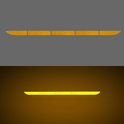 Autó farokdoboza fényvisszaverő matricák csomagtartó autómatricák dekoratív karcolások világító ütközésgátló farok figyelmeztető csík autómatricák