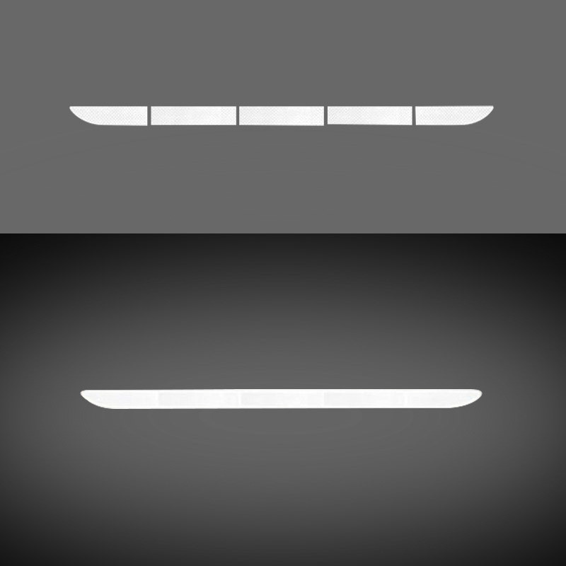 Autó farokdoboza fényvisszaverő matricák csomagtartó autómatricák dekoratív karcolások világító ütközésgátló farok figyelmeztető csík autómatricák