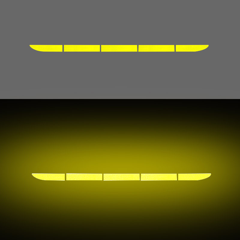 Autó farokdoboza fényvisszaverő matricák csomagtartó autómatricák dekoratív karcolások világító ütközésgátló farok figyelmeztető csík autómatricák