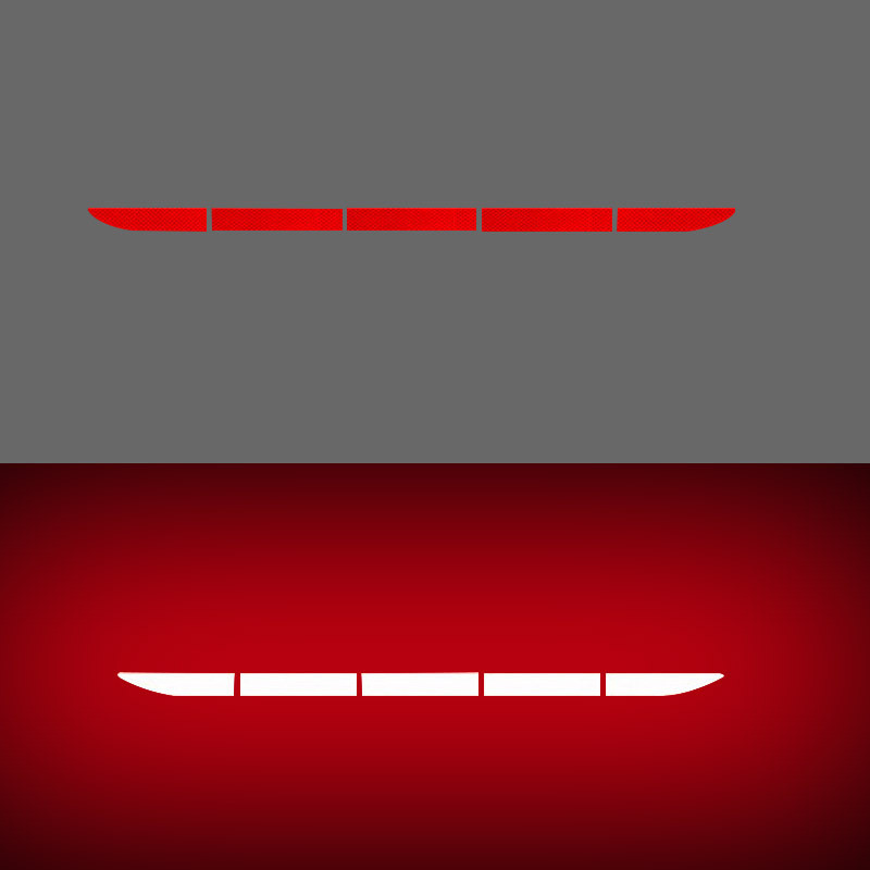 Autó farokdoboza fényvisszaverő matricák csomagtartó autómatricák dekoratív karcolások világító ütközésgátló farok figyelmeztető csík autómatricák