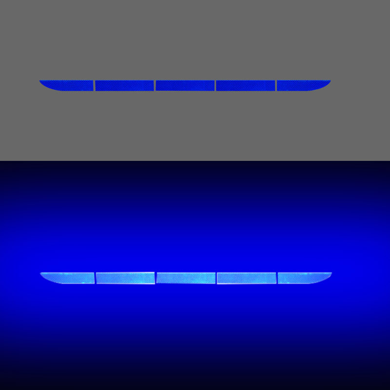 Autó farokdoboza fényvisszaverő matricák csomagtartó autómatricák dekoratív karcolások világító ütközésgátló farok figyelmeztető csík autómatricák