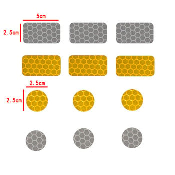 Светлоотразителна лента за кола Предупредителен стикер за автобусна раница Велосипед Бебешка кола Водоустойчиви стикери за предпазна врата