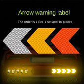 Auto elektrimootorratta kere kaunistus Modifitseeritud noolega helkurkleebised Teemantidega hoiatuskleebised