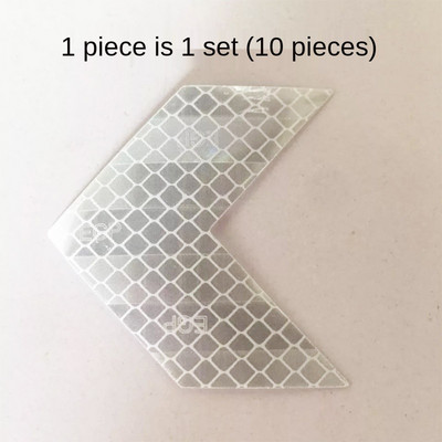 Auto elektrimootorratta kere kaunistus Modifitseeritud noolega helkurkleebised Teemantidega hoiatuskleebised