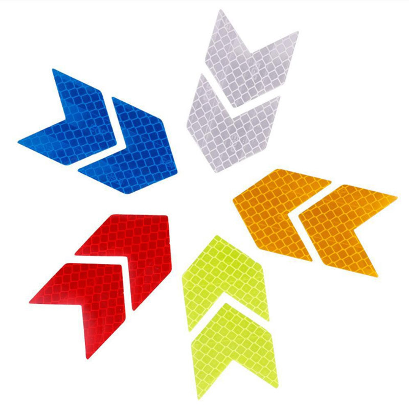 Auto elektrimootorratta kere kaunistus Modifitseeritud noolega helkurkleebised Teemantidega hoiatuskleebised