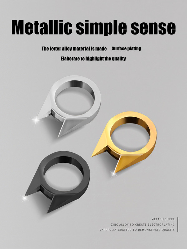 Āra ekipējuma vīriešu un sieviešu pašaizsardzības cīņa Vilka ierocis pirksts pirksts zeltnesis sprādze gredzens izsists logs