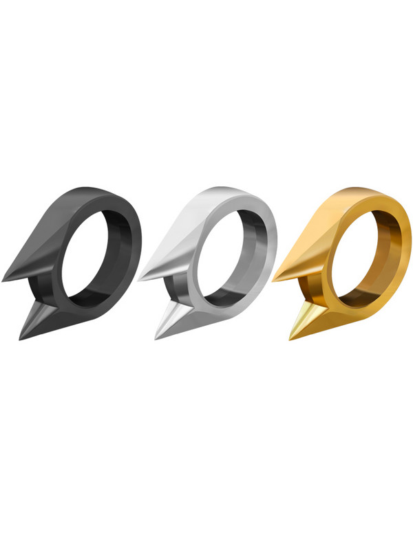 Āra ekipējuma vīriešu un sieviešu pašaizsardzības cīņa Vilka ierocis pirksts pirksts zeltnesis sprādze gredzens izsists logs