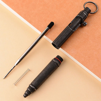 Νέο ανοξείδωτο στυλό τακτικής στυλό Vintage σχεδίασης Διακόπτης μπουλονιού στυλό Etro με σφαιρικό σημείο προμήθειες αυτοάμυνας Εργαλείο EDC Δώρο