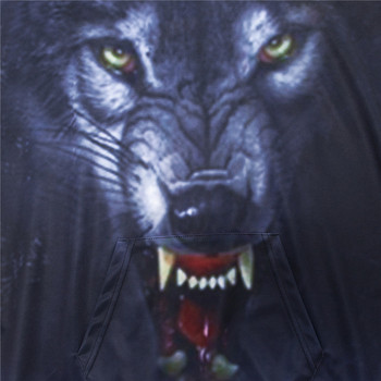 Weimostar Wolf Printed Skateboarding Hoodies Ανδρικά 3D Hip Hop Street Φούτερ Μπουφάν για αγόρια Ποιοτικές φόρμες πουλόβερ