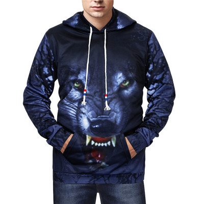 Weimostar Wolf Printed Skateboarding Hoodies Men 3D Hip Hop Street wear Суичъри Якета за момчета Качествени пуловери Анцузи