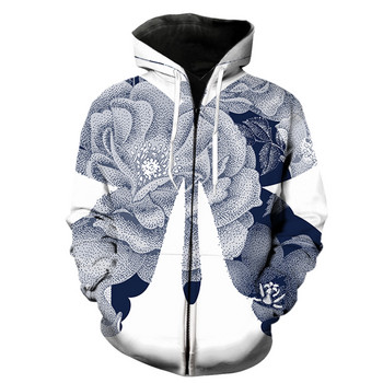 Ανδρική κουκούλα με φερμουάρ Cartoon Butterfly Oversized Harajuku 2022 Hot Sale Casual streetwear fashion φούτερ Μακρυμάνικα μπλουζάκια