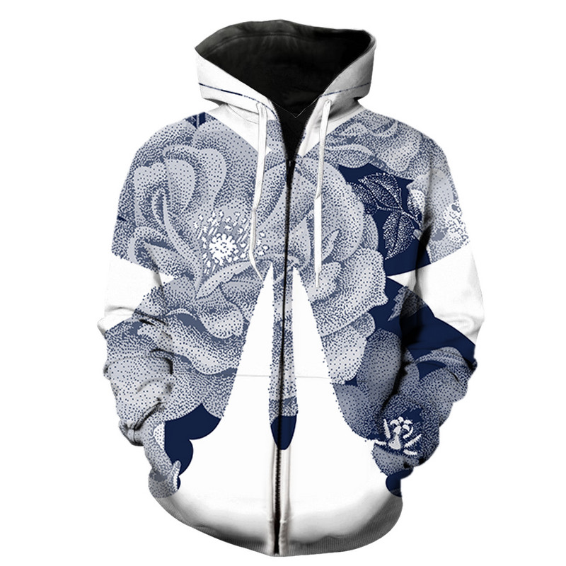 Ανδρική κουκούλα με φερμουάρ Cartoon Butterfly Oversized Harajuku 2022 Hot Sale Casual streetwear fashion φούτερ Μακρυμάνικα μπλουζάκια