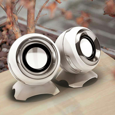 Mini garsiakalbis žemųjų dažnių garsiakalbis mažas belaidis kompiuterio garsiakalbis 4d stereo USB laidinis stalinis daugialypės terpės valdymas laidu 3D erdvinio garso nešiojamasis kompiuteris