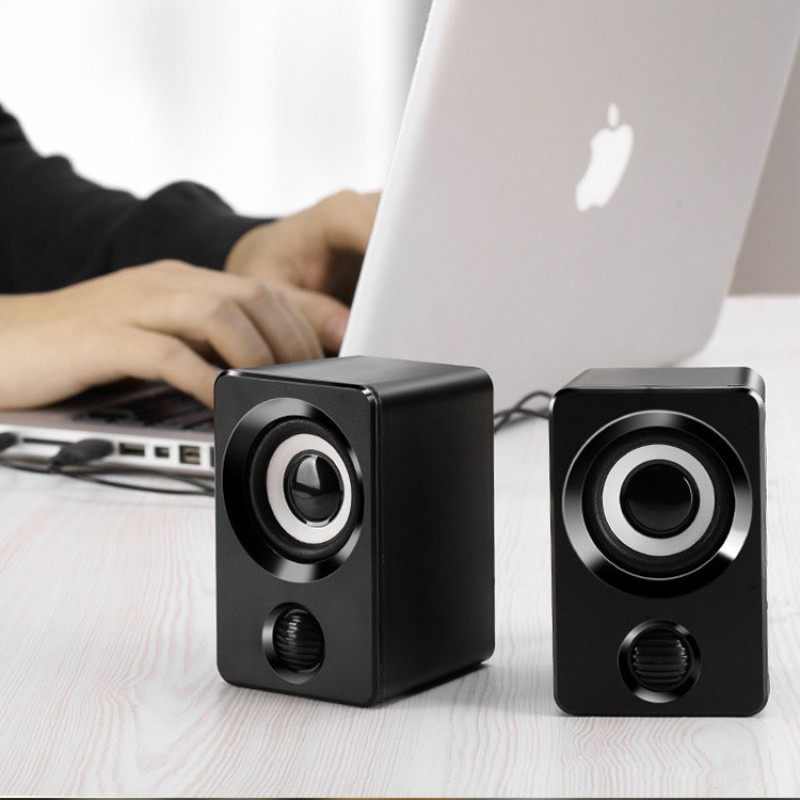 Kezdőlap Notebook Mini hangszóró USB számítógép hangszóró Hordozható mobiltelefon ajándék kis számítógép mélynyomó hangszóró