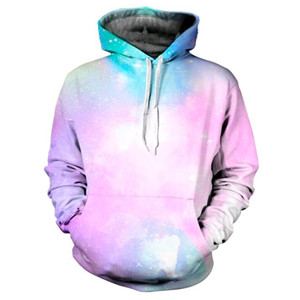 Starry sky Hoodies 3D print Space Galaxy Sweatshirt Есен и зима Унисекс облекло пуловер големи размери суичър Мъжко облекло