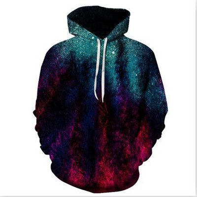 Starry sky Hoodies 3D print Space Galaxy Sweatshirt Есен и зима Унисекс облекло пуловер големи размери суичър Мъжко облекло