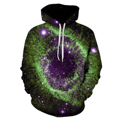 Starry sky Hoodies 3D print Space Galaxy Sweatshirt Есен и зима Унисекс облекло пуловер големи размери суичър Мъжко облекло