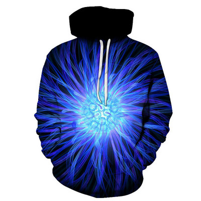 Starry sky Hoodies 3D print Space Galaxy Sweatshirt Есен и зима Унисекс облекло пуловер големи размери суичър Мъжко облекло