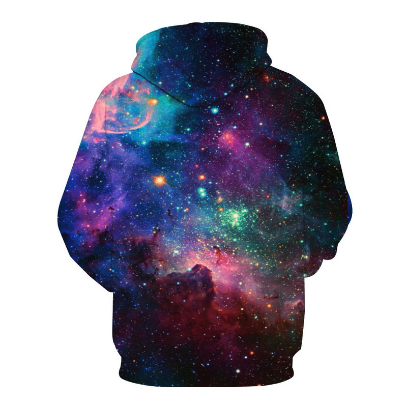 Starry sky Hoodies 3D print Space Galaxy Φούτερ φθινοπώρου και χειμώνα Unisex πουλόβερ με κουκούλα μεγάλων μεγεθών Ανδρικά ρούχα