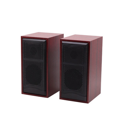 Arvuti kõlarid USB juhtmega kombineeritud helikast Super Bass Mini puidust arvutikõlar Stereo muusikapleier Subwoofer helikast