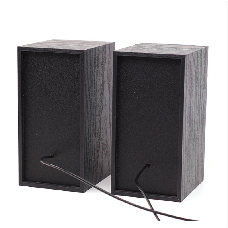 Arvuti kõlarid USB juhtmega kombineeritud helikast Super Bass Mini puidust arvutikõlar Stereo muusikapleier Subwoofer helikast