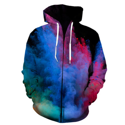 Prošarani tie dye uzorak 3D ispisa Hoodie Korejski ulični muški i ženski prekomjerni sweatshirt Hoodie Dječji pulover