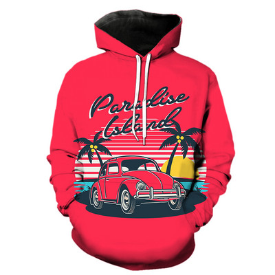 Винтидж анимационни коли Мъжки суичъри Ежедневни с качулка Якета Забавни 3D принтове Улично облекло Мода 2022 Гореща разпродажба Тийнейджъри С дълъг ръкав