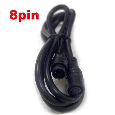 1M senzor brzine muški na ženski M/Ž produžni konektor kabel M8 2 3 4 5 6 Pin električni bicikl vodootporan za Ebike bakrena žica