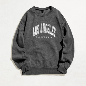 Γυναικεία Μόδα Φούτερ Letter Print O Μπλουζάκι με μακρυμάνικο μπλουζάκι με κουκούλα Μπλούζες πουλόβερ Ζεστό μαλακό μπλουζάκι