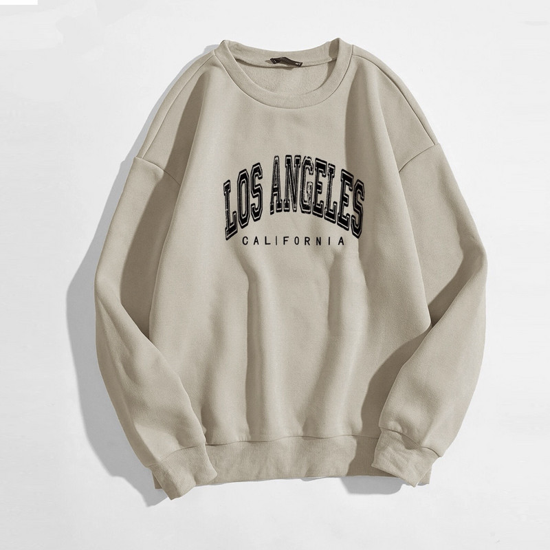 Γυναικεία Μόδα Φούτερ Letter Print O Μπλουζάκι με μακρυμάνικο μπλουζάκι με κουκούλα Μπλούζες πουλόβερ Ζεστό μαλακό μπλουζάκι