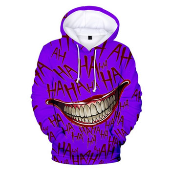 Haha joker 3D print Φούτερ Φούτερ Ανδρικά/Γυναικεία Hip Hop Funny Autumn Streetwear 3D joker Φούτερ με κουκούλα για ζευγάρια Ρούχα