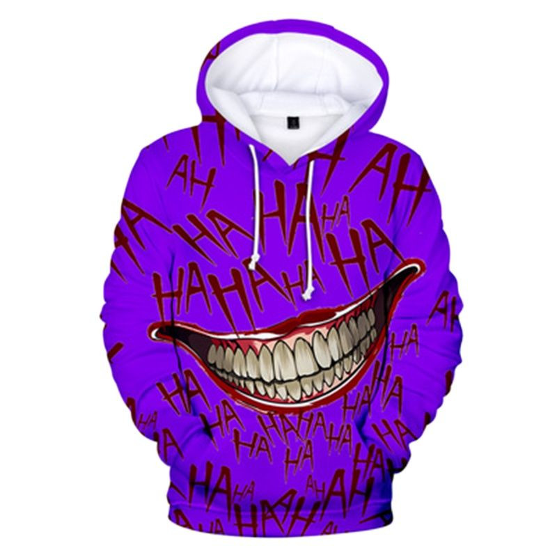 Haha joker 3D print Φούτερ Φούτερ Ανδρικά/Γυναικεία Hip Hop Funny Autumn Streetwear 3D joker Φούτερ με κουκούλα για ζευγάρια Ρούχα