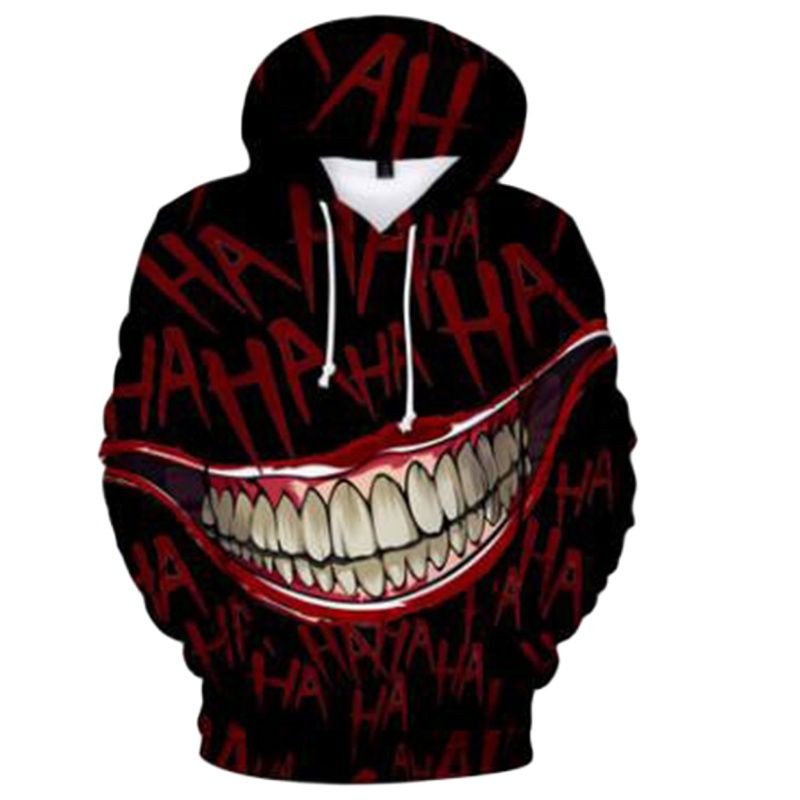 Haha joker 3D print Φούτερ Φούτερ Ανδρικά/Γυναικεία Hip Hop Funny Autumn Streetwear 3D joker Φούτερ με κουκούλα για ζευγάρια Ρούχα