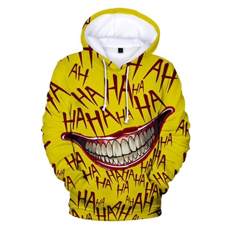 Haha joker 3D print Φούτερ Φούτερ Ανδρικά/Γυναικεία Hip Hop Funny Autumn Streetwear 3D joker Φούτερ με κουκούλα για ζευγάρια Ρούχα