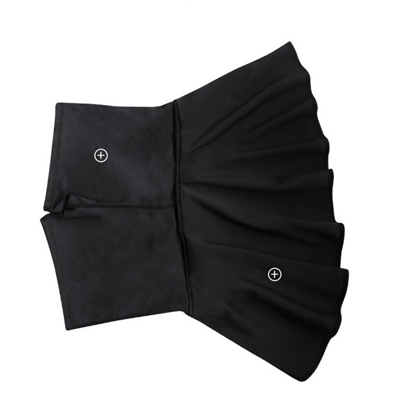 Teniso sijonai Moteriški golfo kelnaičių sijonai Sportiniai fitneso šortai aukštu juosmeniu Joga bėgimo šortai sijonas