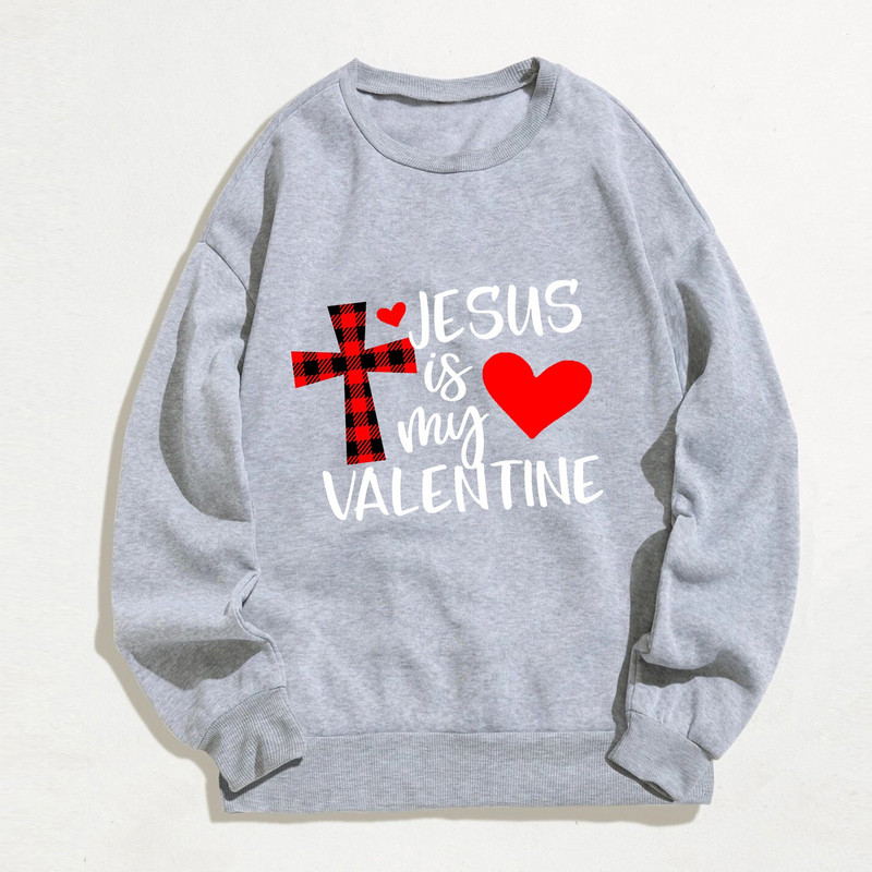 Valentin-napi női alkalmi hosszú ujjú, legény nyakú, nyomtatott pulóver kapucnis pulóverek, blúz