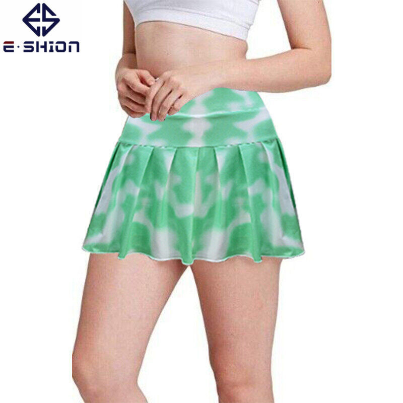 Jauni tenisa golfa sporta svārki ar kroku vidus vidukli šorti ar augstu vidukli ar kabatu Skorts sieviešu svārki De Mujer