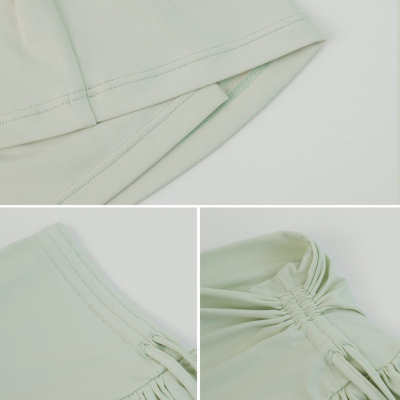 Új 2023-as sportteniszszoknya húzózsinórral, táncoló női jóga golf röplabda tollaslabda redőzött expozíciógátló szoknya