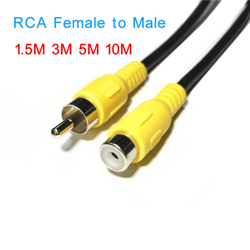 RCA 1 Rca Male To 1 Rca Mother Audio Video Prailginimo bendraašis kabelis HDTV 1m 3m 5m