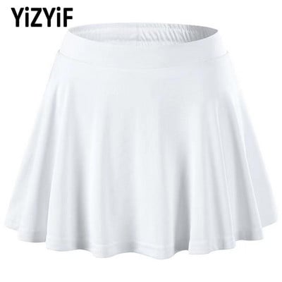 Girls Kids Casual Badminton Tennis Skorts Athletic Skirts with Shorts High Waist Drawstring Pleated Mini Skirt Workout Sportwear