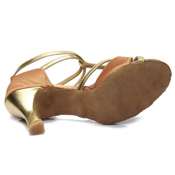Νέα Latin Dance Παπούτσια για Γυναικεία/Γυναικεία/Κοριτσά/5 Χρώματα/Tango Pole Dancing Παπούτσια χορού με τακούνι 7cm και 5cm