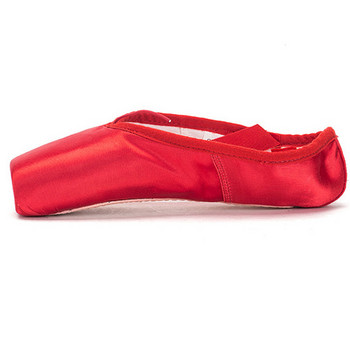 Κόκκινα παπούτσια μπαλέτου Pointe Σατέν Μπαλαρίνα Παπούτσια μπαλέτου για κορίτσια Γυναικεία ρούχα χορού μπαλέτου Εξάσκηση Μάθημα Παράσταση Λίμνη των Κύκνων