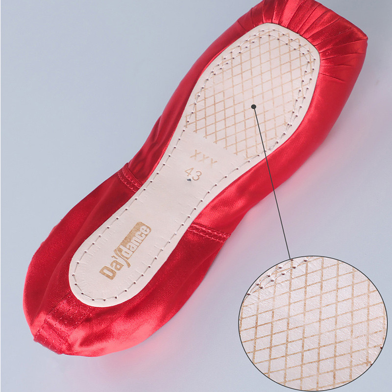 Piros balett pointe cipők szatén balerina balettcipők lányok női balett táncruházat gyakorlat lecke Előadás Hattyúk tava