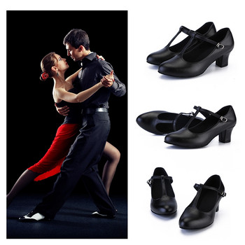 SWDZM Дамски обувки за бални танци Парти модерни обувки за латино Сатен Абитуриентски бал Социален валс Танго танцуващи токчета Обувки за салса със затворени пръсти