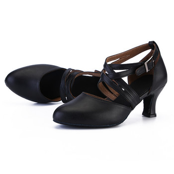 Бални Дамски обувки за латино танци Момичета Обувки за латино танци Дамски T връзки Танго Румба Танцови обувки Салса Сандали Обувка за самба